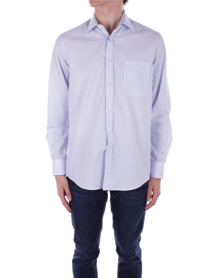 PAUL & SHARK Camicia Riga celeste