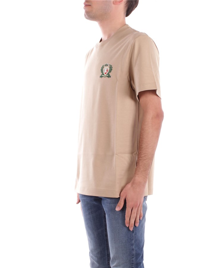 LACOSTE Short sleeve Beige