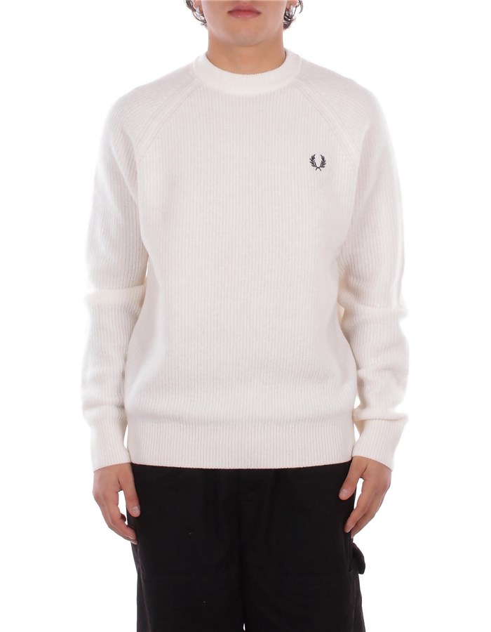 FRED PERRY Maglia Ecru