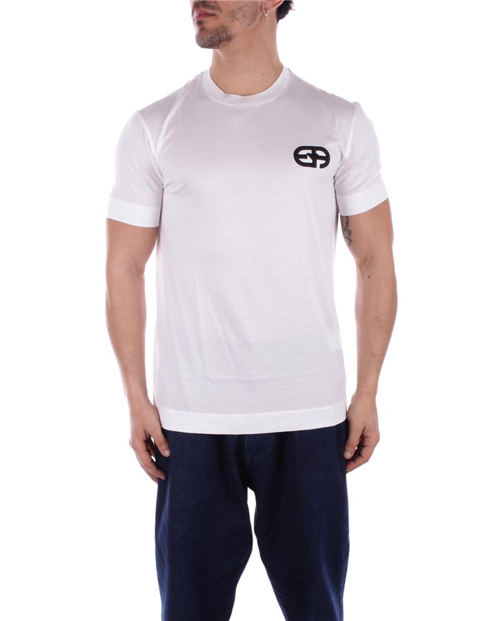 EMPORIO ARMANI T-shirt Manica Corta 8N1TF5 1JUVZ Bianco