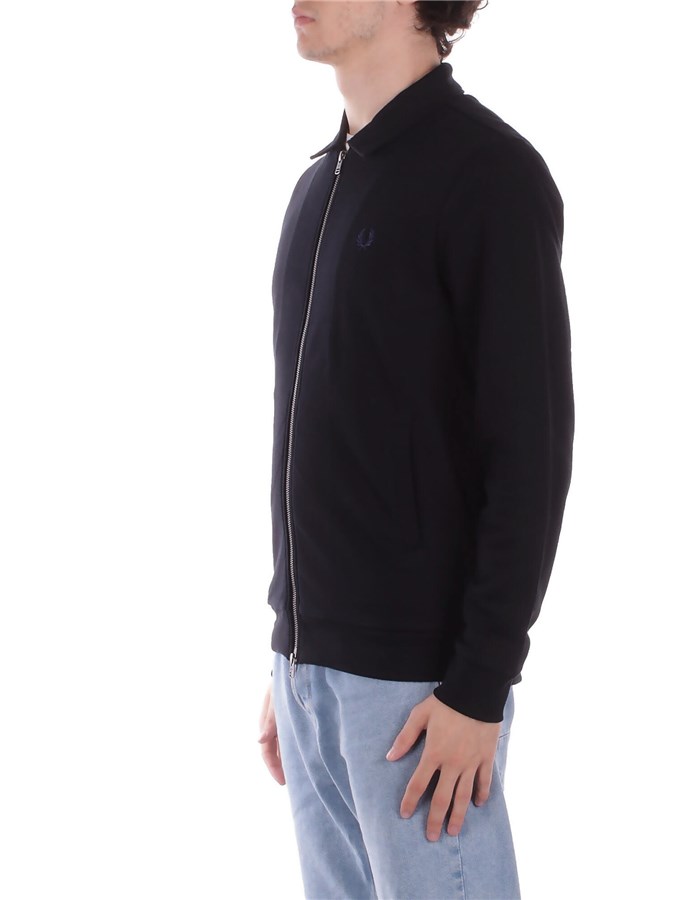FRED PERRY Con Zip Black