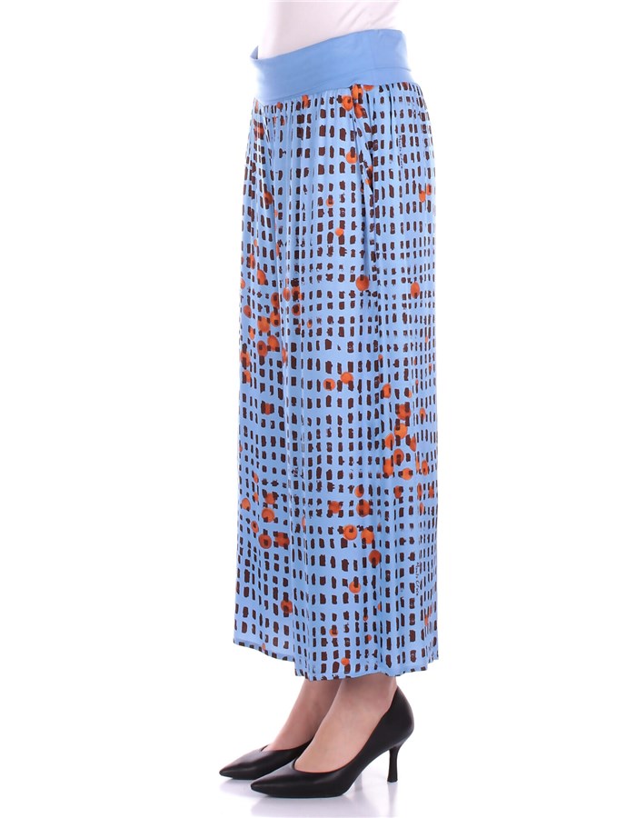MANILA GRACE Pantalone Celeste