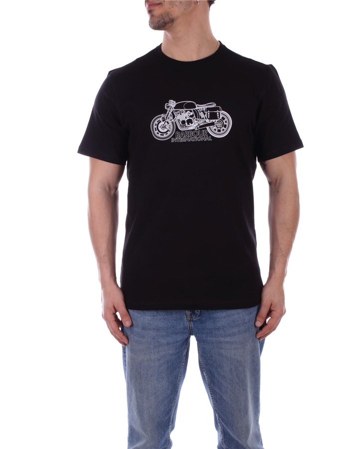 BARBOUR T-shirt Manica Corta MTS1295 Nero