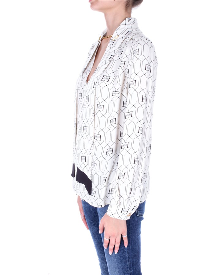 ELISABETTA FRANCHI Blouses Black butter