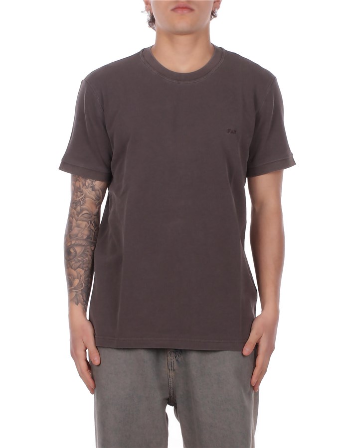 FAY T-shirt Marrone scuro