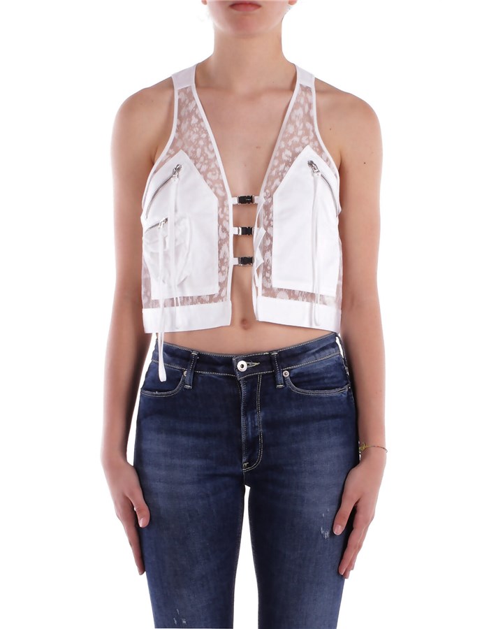 PINKO  Sleeveless white