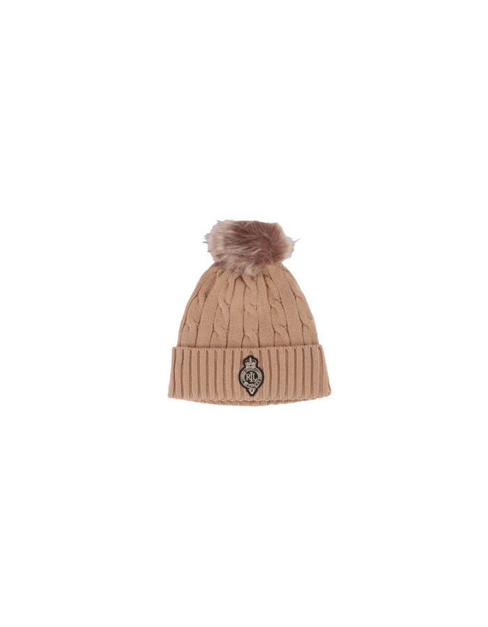 RALPH LAUREN Beanie Camel