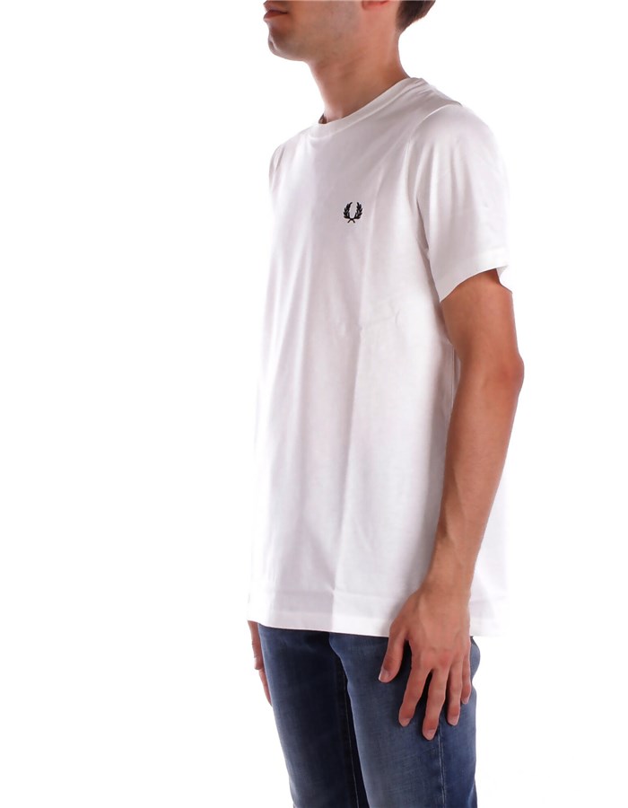 FRED PERRY Manica Corta White