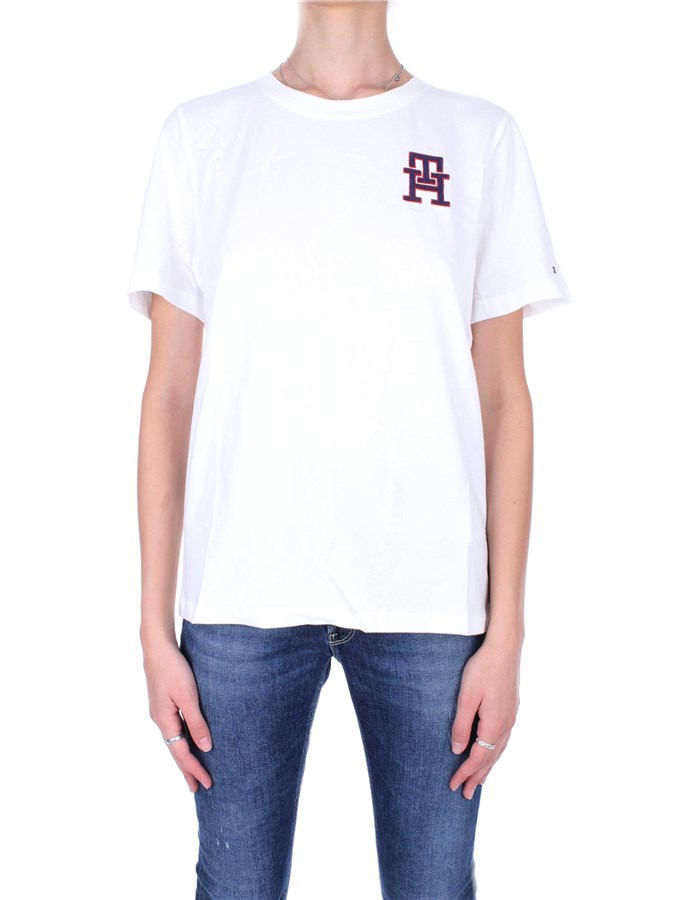 TOMMY HILFIGER Short sleeve Ecru