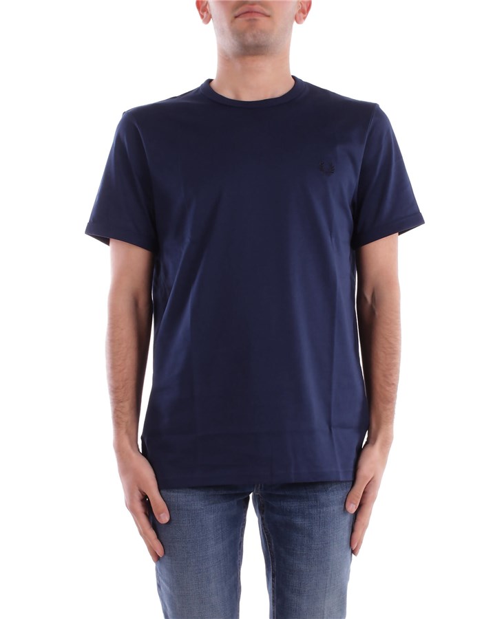 FRED PERRY Manica Corta Blu chiaro