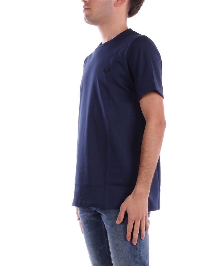 FRED PERRY Manica Corta Blu chiaro