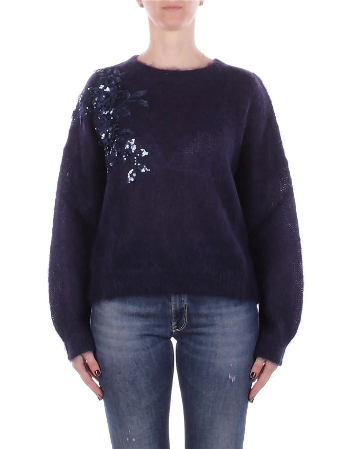 BLUGIRL BLUMARINE Girocollo Deep blu