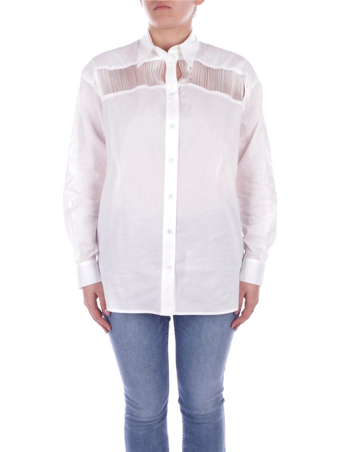 PINKO Shirts General 103738 A1XN White