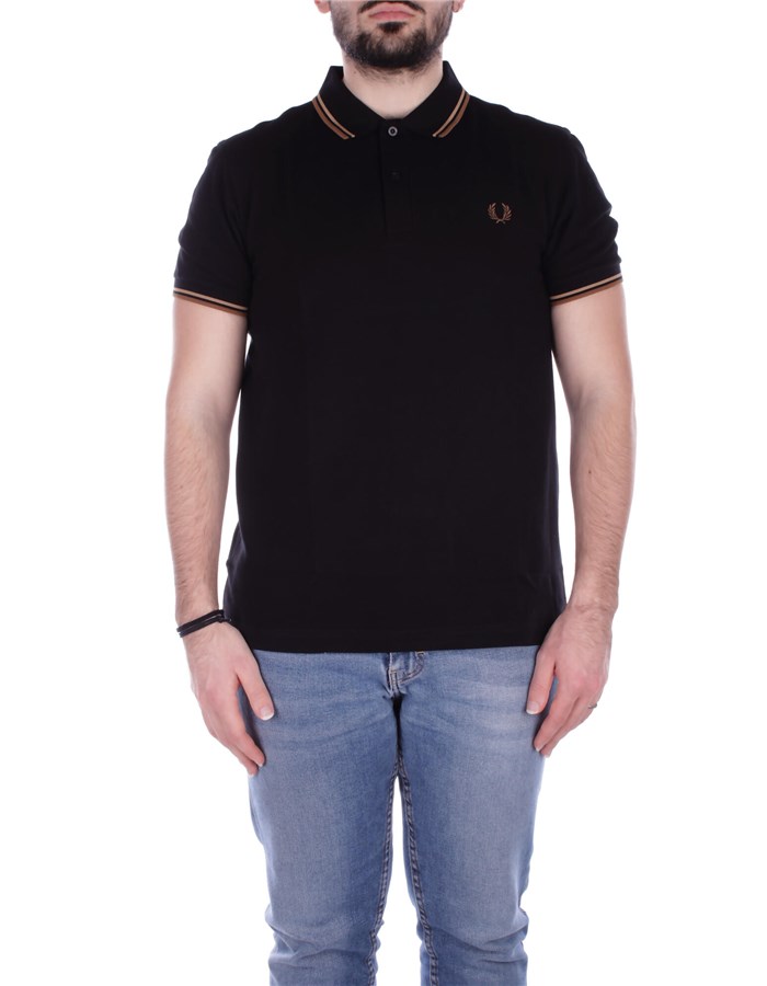 FRED PERRY Short sleeves Black