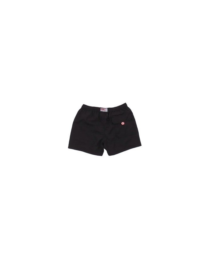 MC2 SAINT BARTH Shorts Mare Nero
