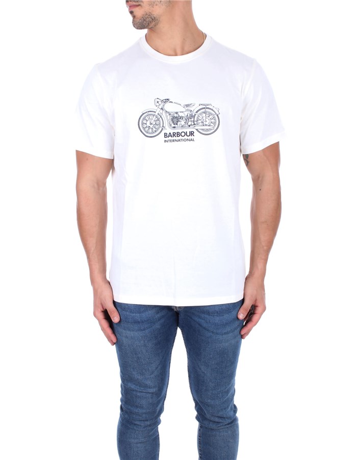 BARBOUR T-shirt Manica Corta MTS1201 MTS White