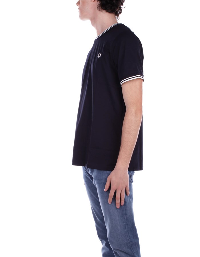 FRED PERRY Manica Corta Navy