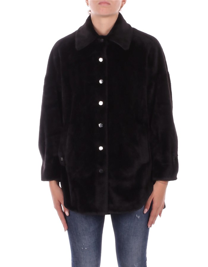 MANILA GRACE Pellicce Nero