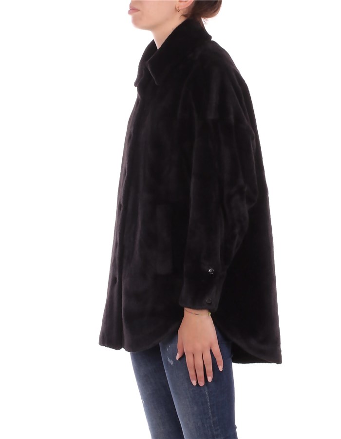 MANILA GRACE Pellicce Nero